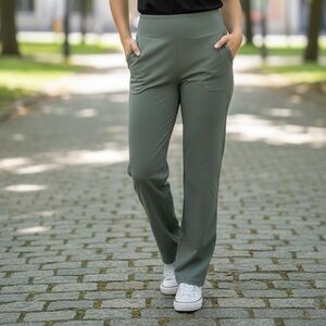 Adodos Olive Green Large Stretch Pants with Side Pockets - Like New